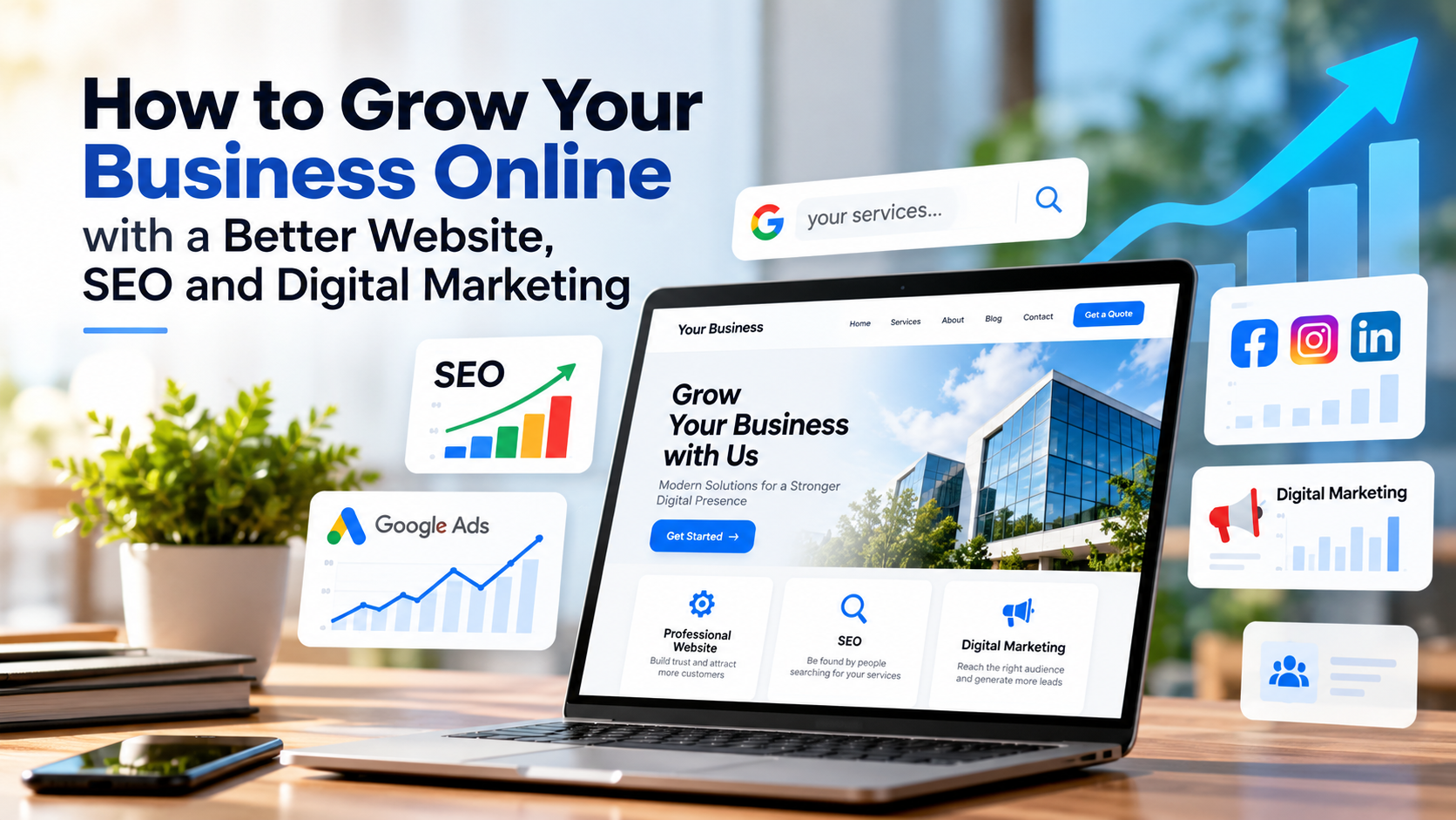How to Grow Your Business Online with a Better Website, SEO and Digital Marketing